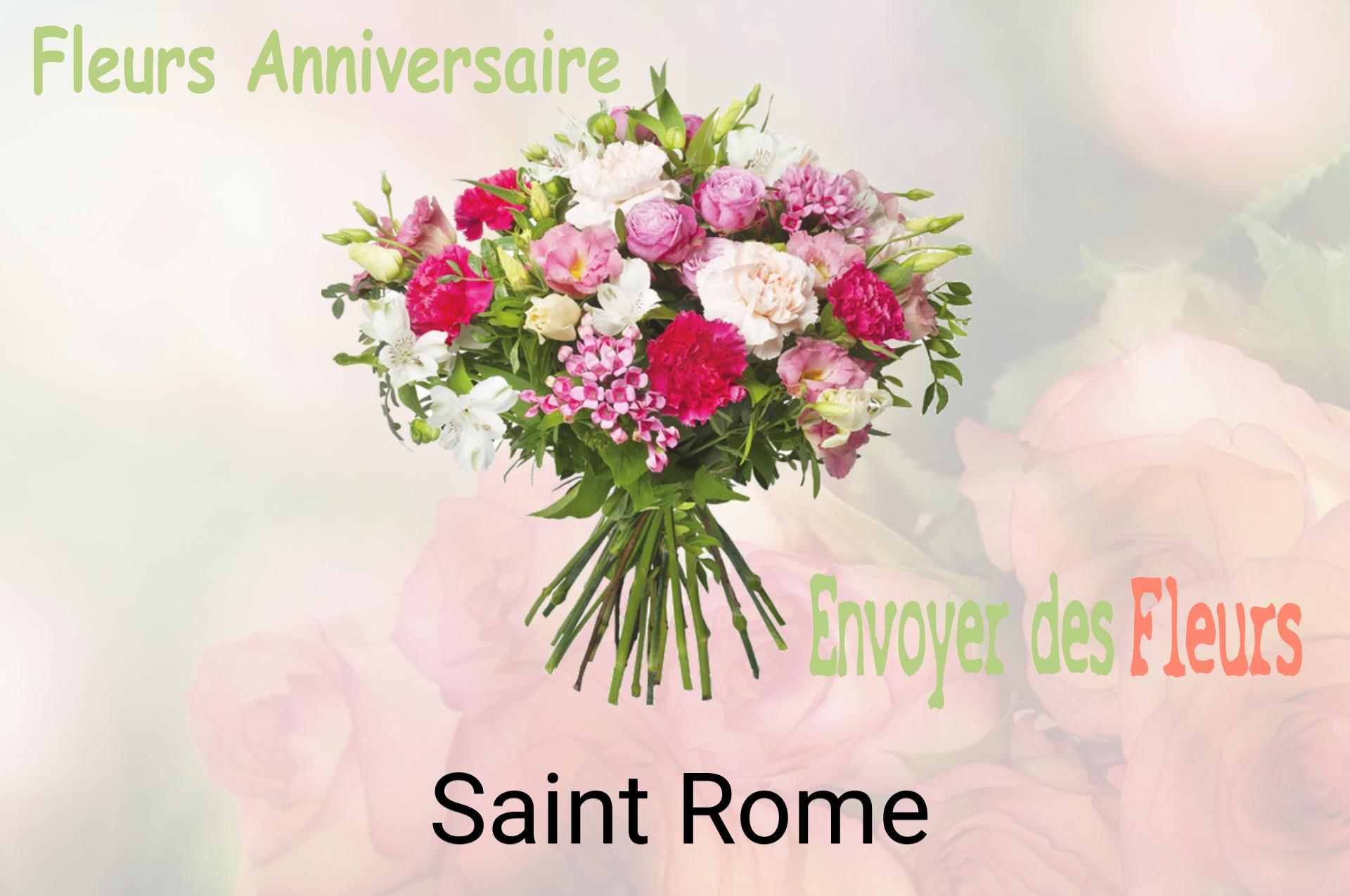 Bouquet de fleurs d’anniversaire livré à Saint-Rome