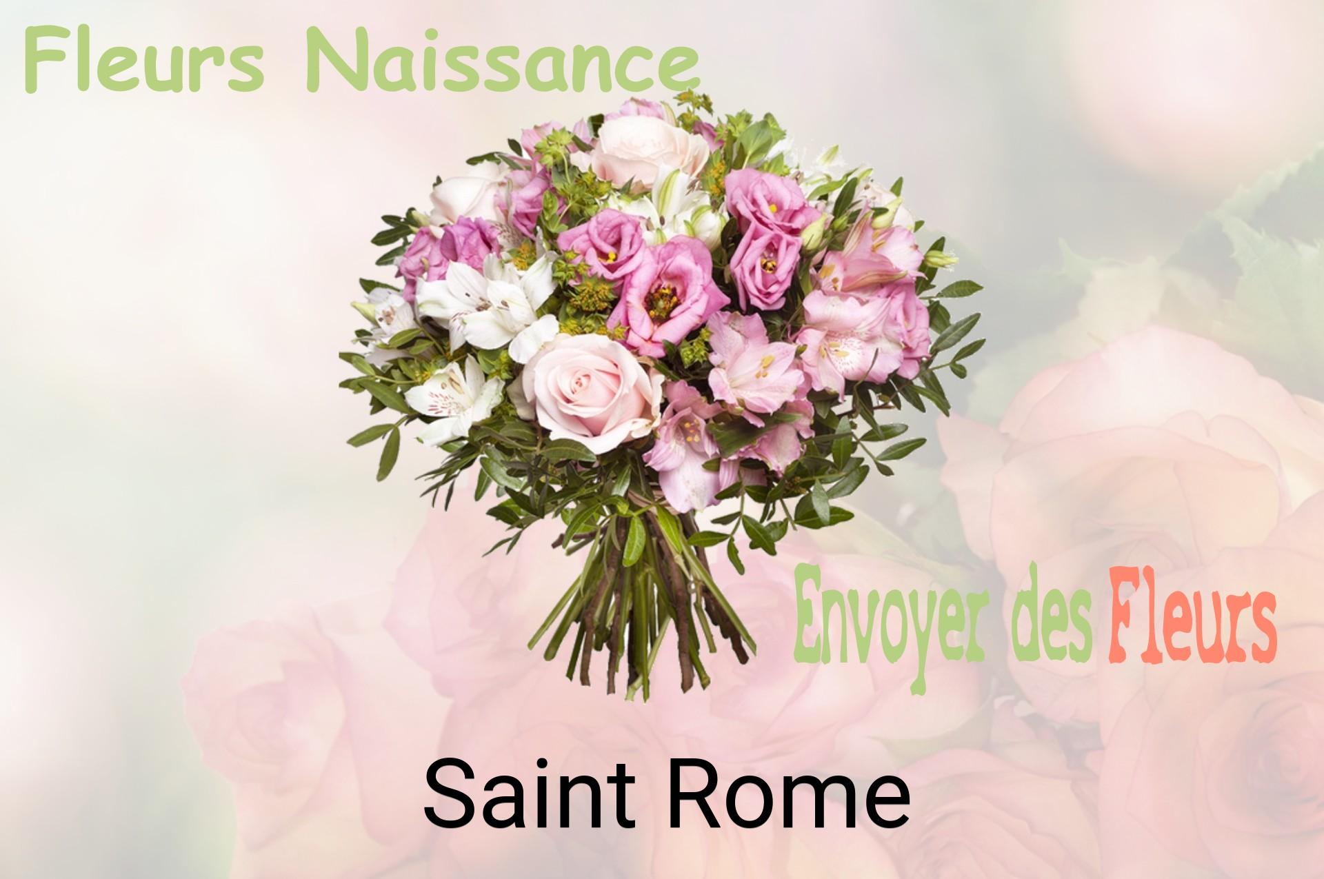 Bouquet de fleurs de naissance livré à Saint-Rome